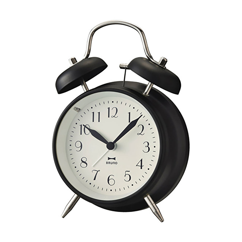 BRUNO Twin Bell Alarm Clock - White BCA024-WH