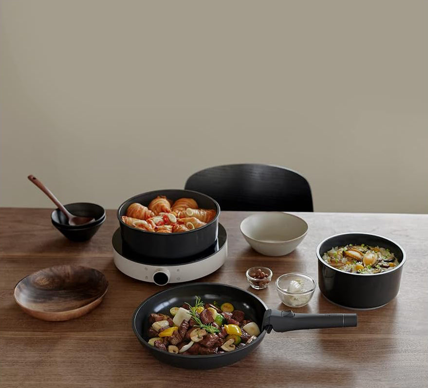 dogado Organic Cookware 6P Set - Granite Gray (JBAA-2110)
