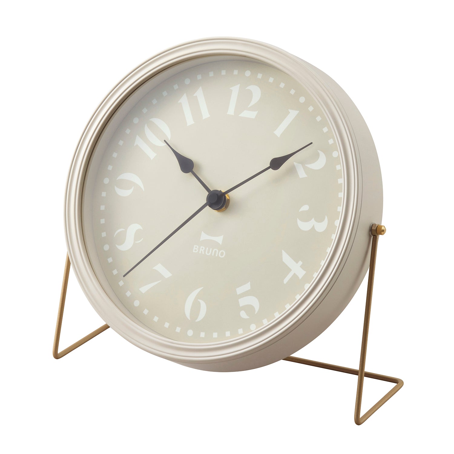 BRUNO 2 Way Retro Clock - Retro Greige
