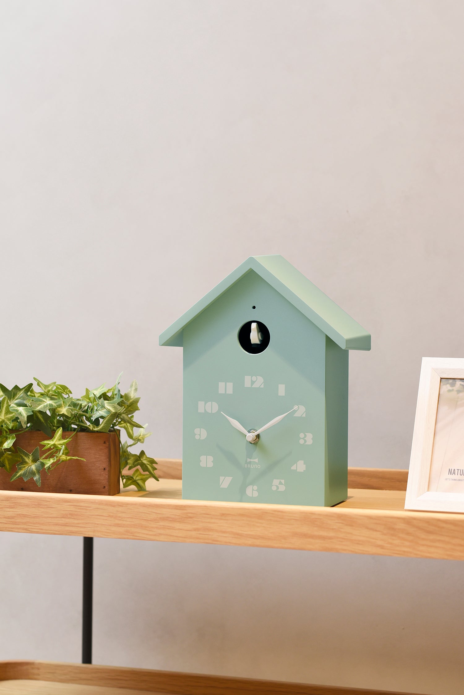 BRUNO Bird House Clock - Ivory BCW047-IV