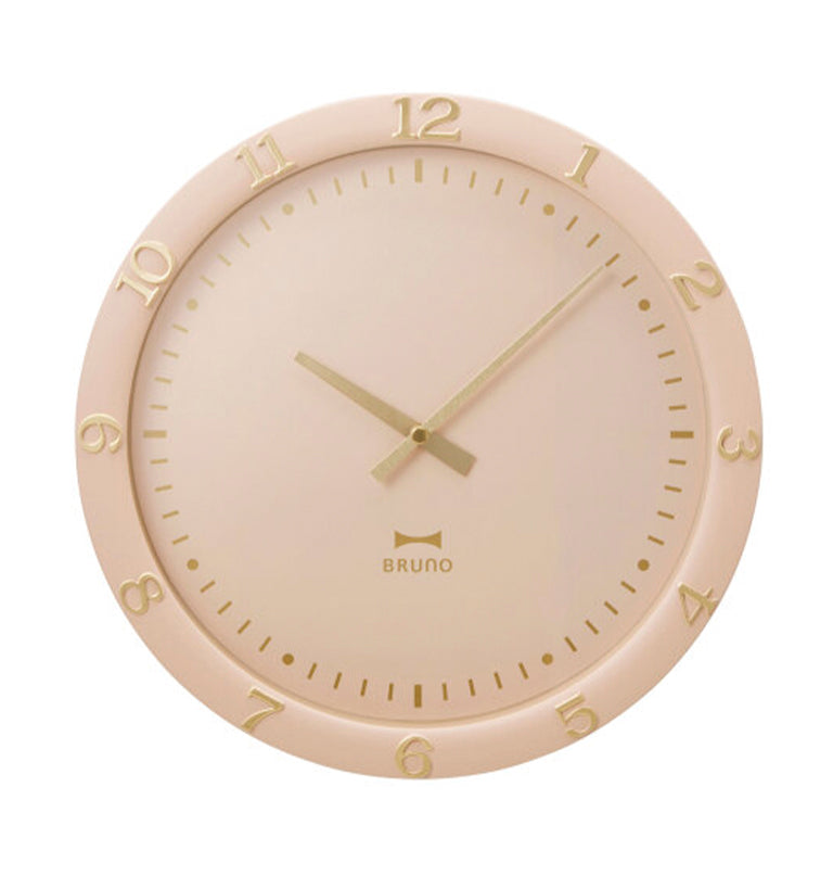 BRUNO Pastel Wall Clock - Pink Beige BCW040-PBE