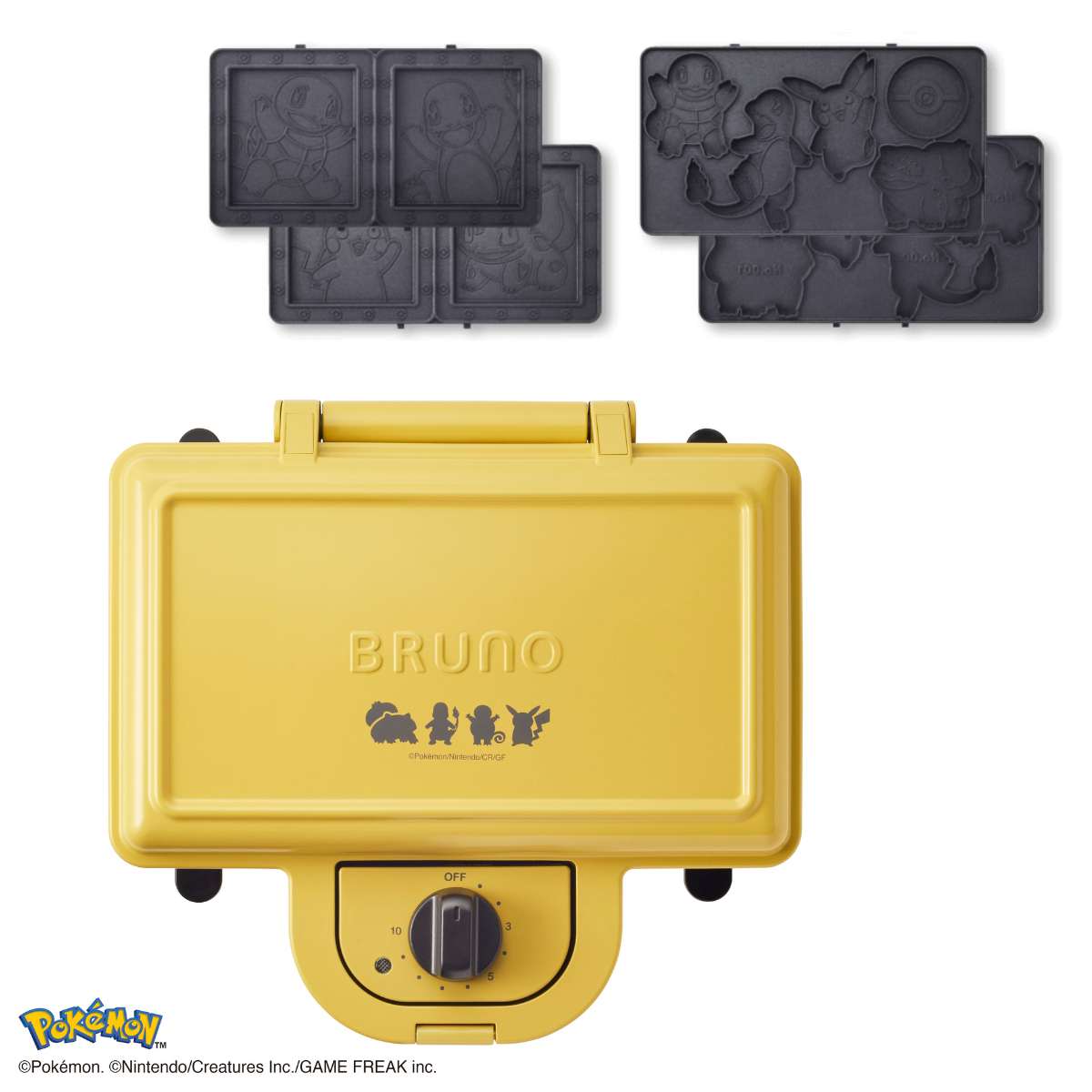 BRUNO Pokémon Double Hot Sandwich Maker | BOE132-YE