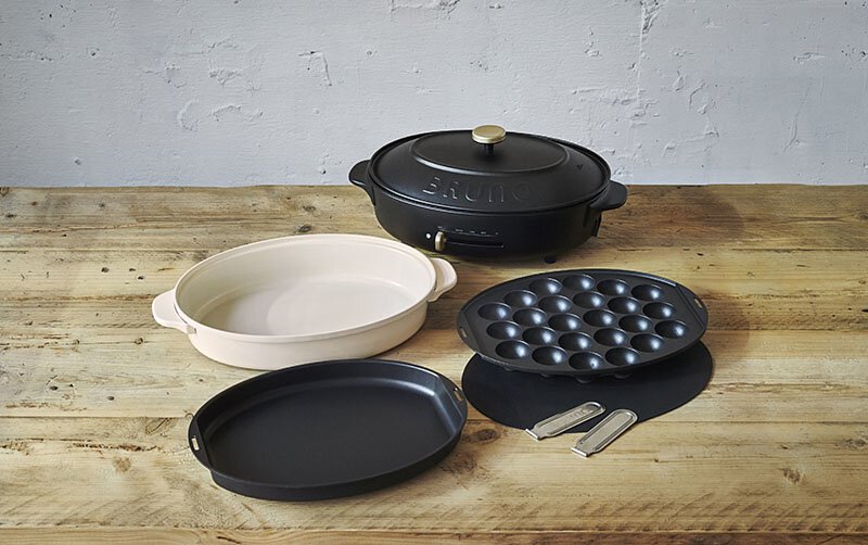 BRUNO Oval Hot Plate - Griege