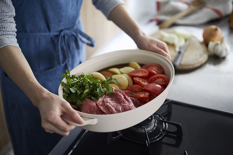 BRUNO Oval Hot Plate - Blue Gray