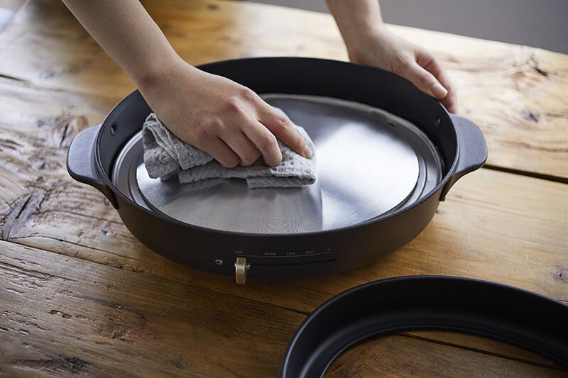 BRUNO Oval Hot Plate - Blue Gray