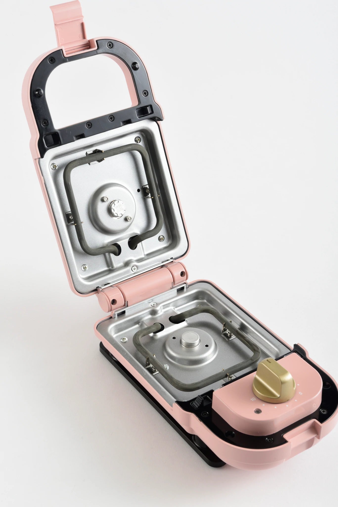 BRUNO Single Hot Sandwich Maker bundled with 6 plates - Pale Pink