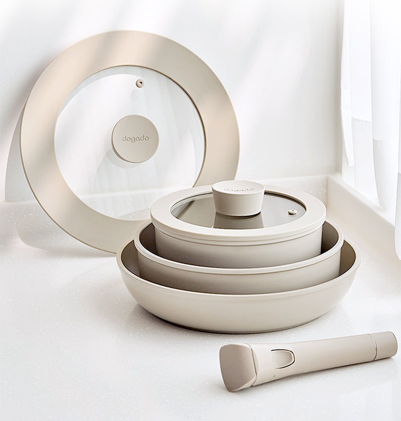 dogado Organic Cookware 6P Set - Sand Beige (JBAA-2110)