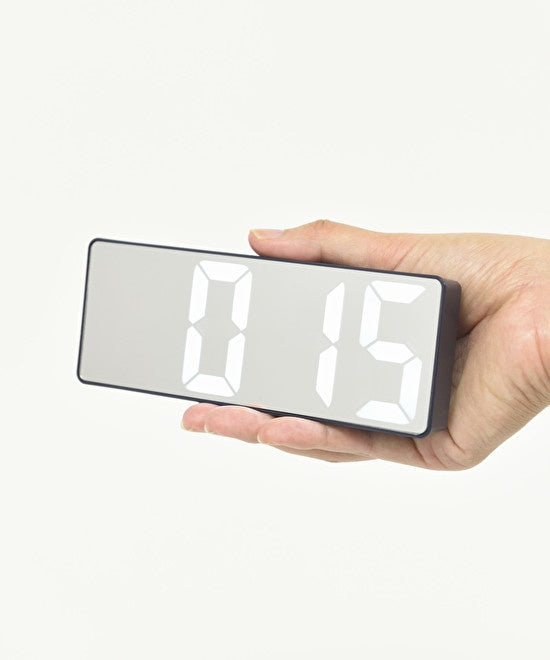 BRUNO LED Mirror Clock - Navy BCA025-NV