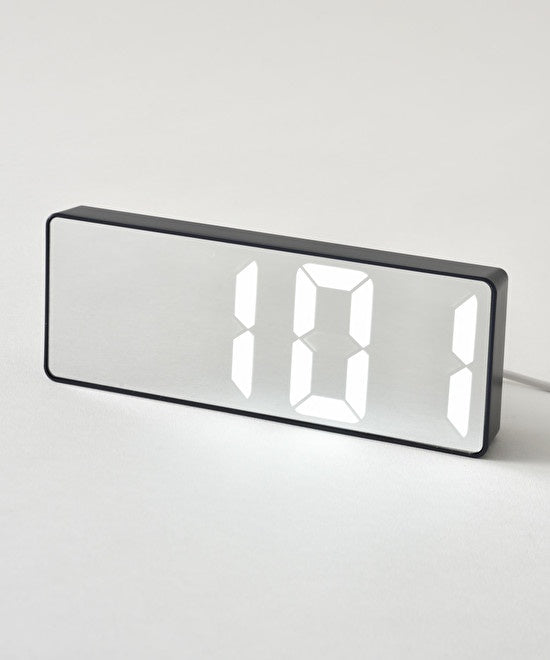 BRUNO LED Mirror Clock - Navy BCA025-NV