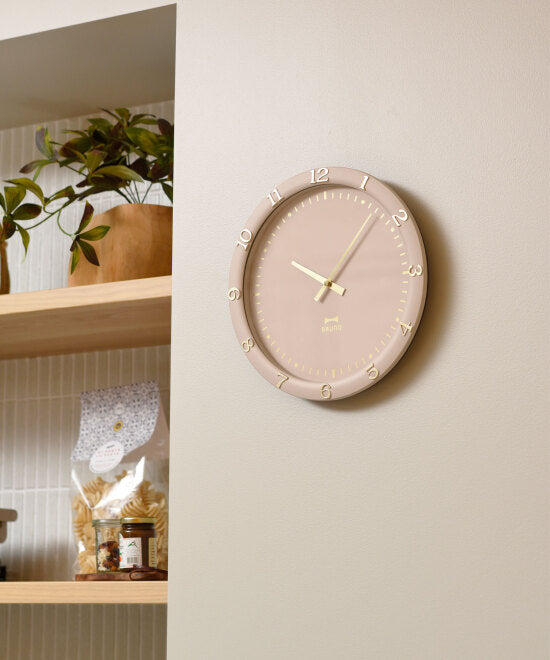 BRUNO Pastel Wall Clock - Greige BCW040-GRG