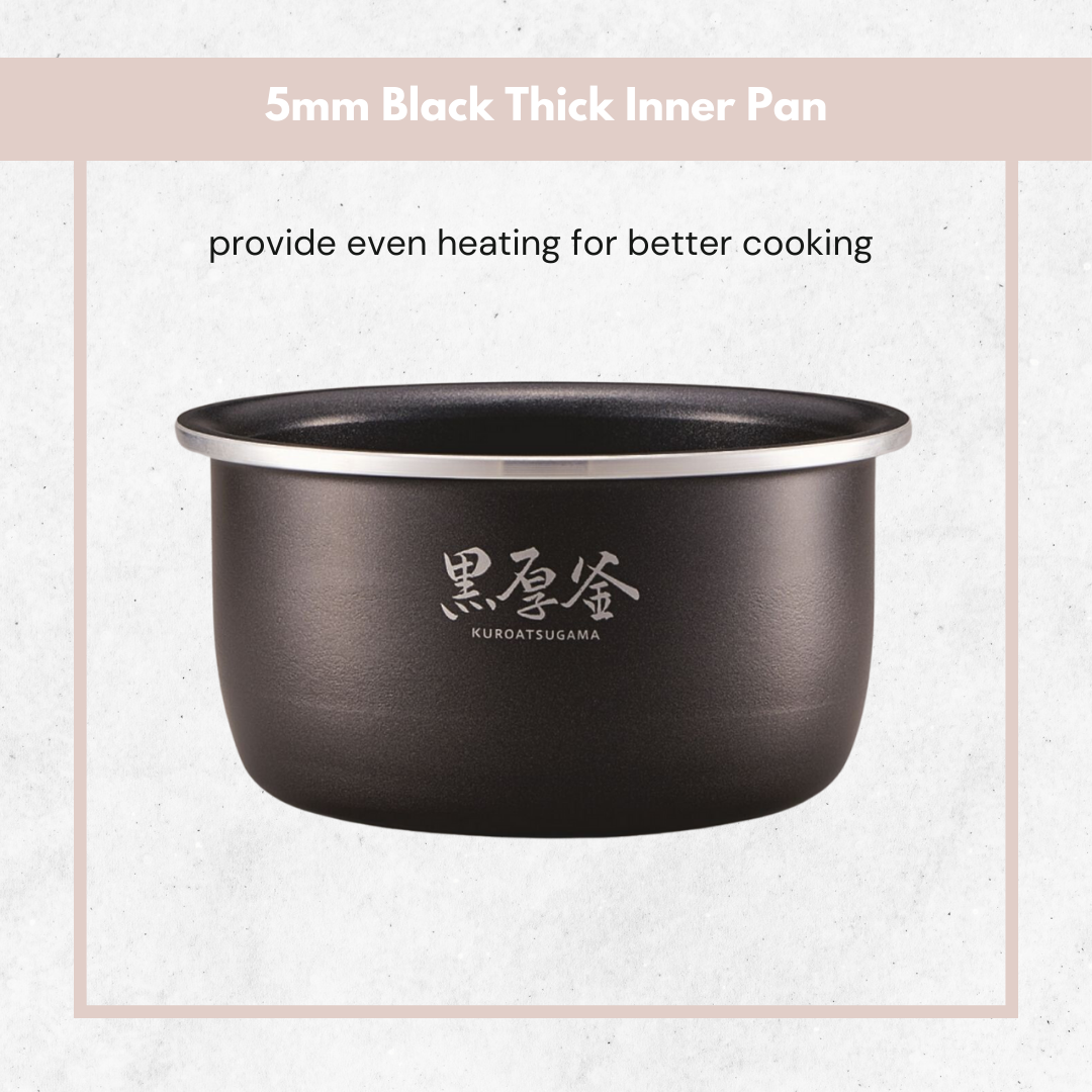 Zojirushi 象印黑金鋼厚釜快思邏輯小電飯煲｜NL-BGQ05 (0.5 公升)