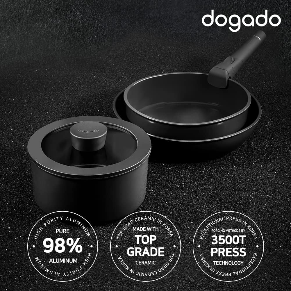 dogado Organic Cookware 6P Set - Granite Gray (JBAA-2110)