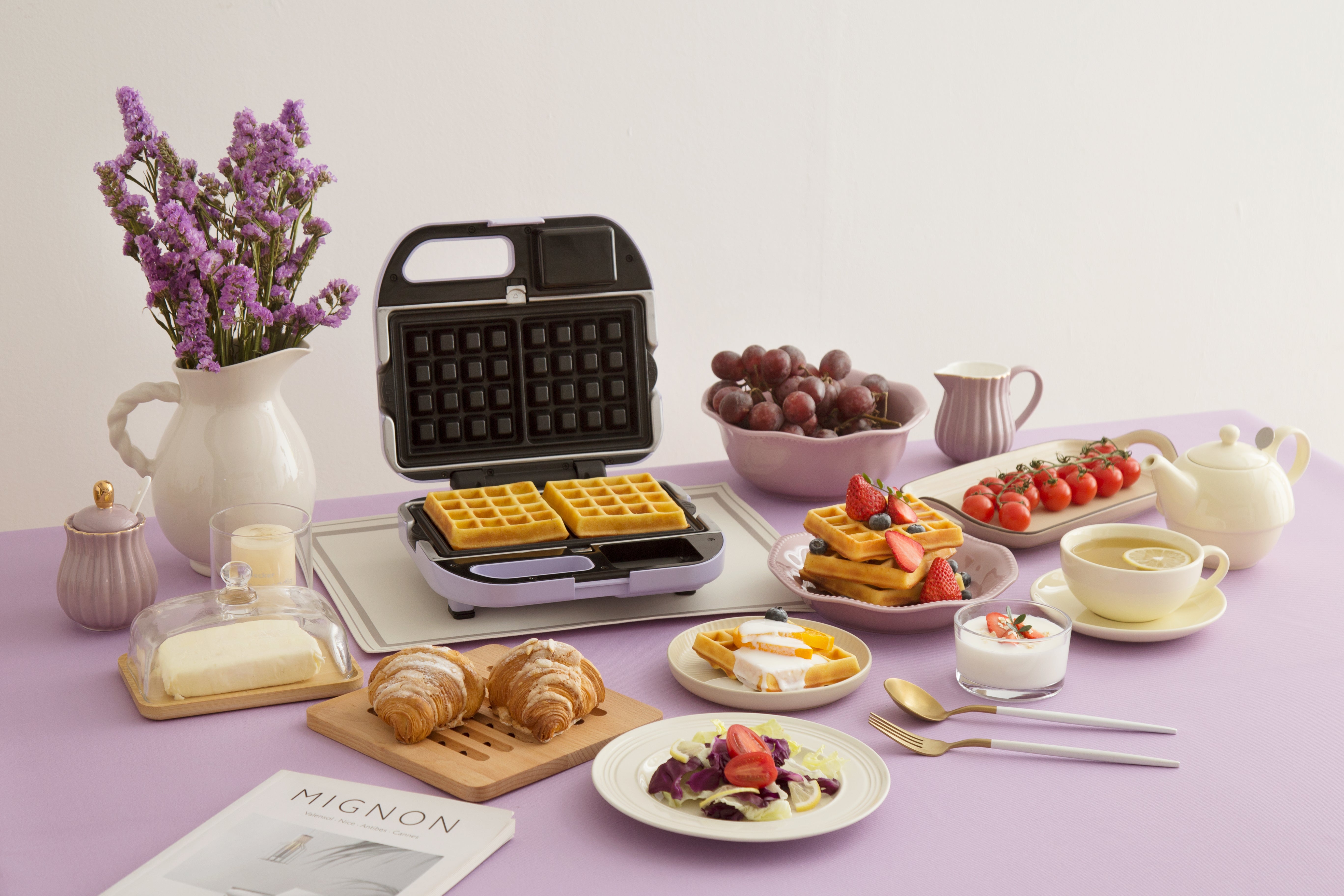 Vitantonio Waffle & Hot Sand Maker - Lavender VWH-50A-LA