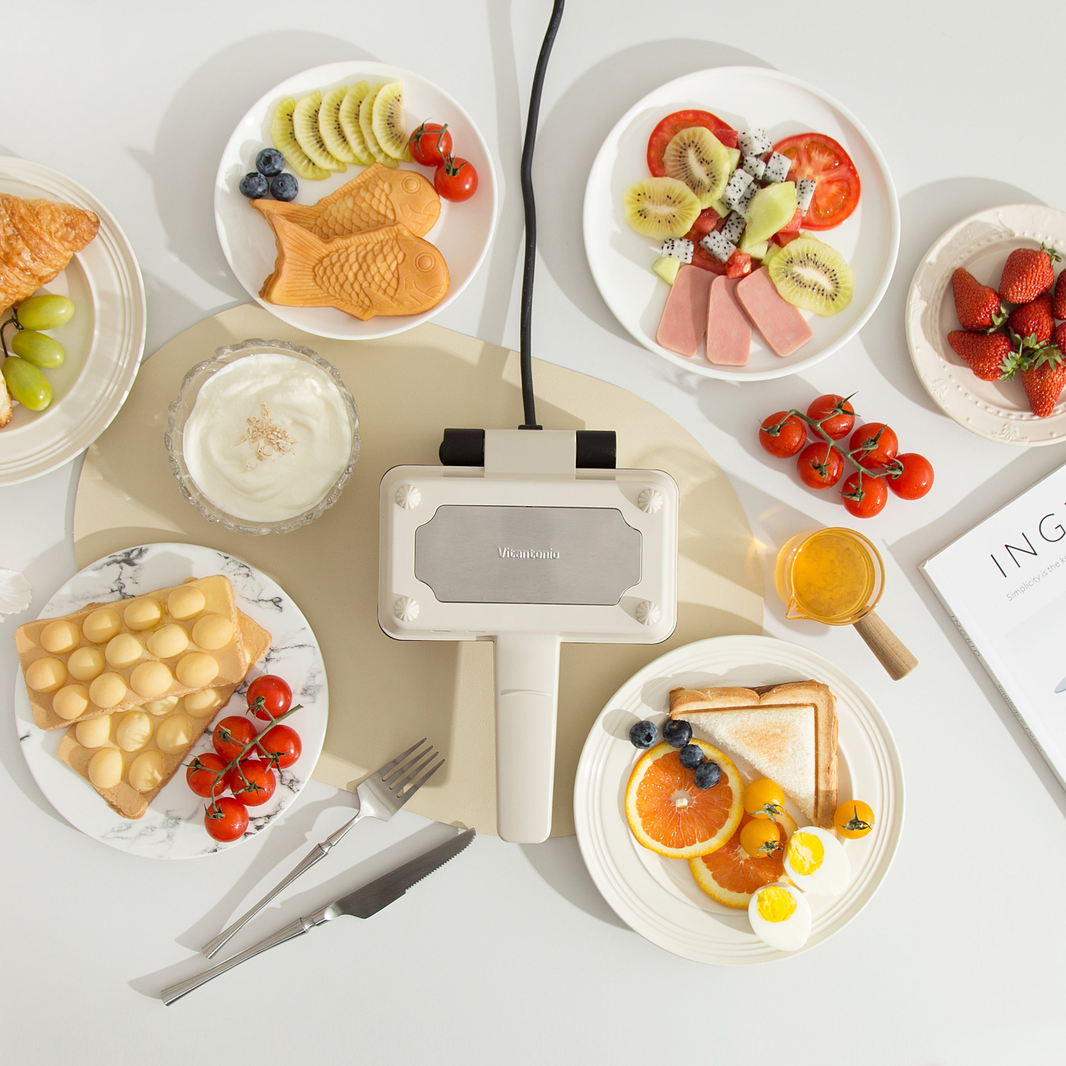 Vitantonio Egg Waffle Sandwich Maker｜VEH-10A