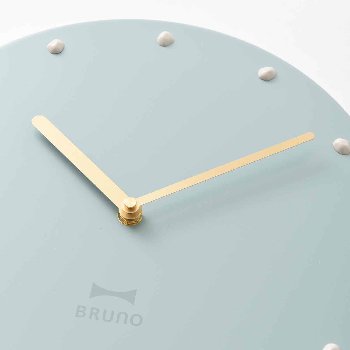 BRUNO Simple Metal Wall Clock - Blue Gray