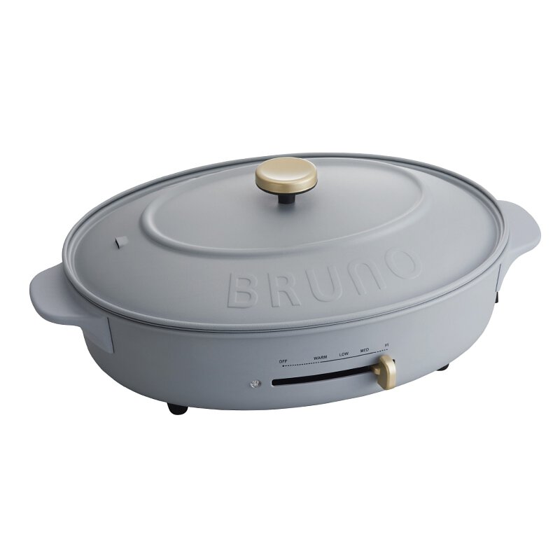 BRUNO Oval Hot Plate - Blue Gray